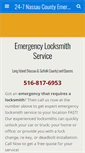 Mobile Screenshot of 24-7nassaulocksmith.com